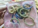 海盐蓝发绳发绳发圈头绳简约扎高马尾皮筋少女可爱头饰无缝高弹力 20根（opp袋包装）【颜色随机】 实拍图