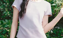 森马（Semir）短袖t恤女短款修身圆领内搭26夏凉感收腰V领上衣辣妹109326100003 实拍图