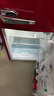 志高复古冰箱小型大容量家用租房电冰箱 化妆品网红冰箱冷藏冷冻一级能效小冰箱节能省电 【中国红】102L复古冰箱【7档调温 轻奢韵味】 实拍图