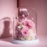 JoyFlower永生花丘比特熊礼盒玫瑰生日礼物女结婚纪念新婚送女朋友新娘实用 实拍图