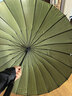 美度（MAYDU）双人晴雨伞大号加固加厚结实防风长把柄雨伞 M5003墨绿色 实拍图