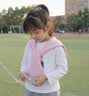雅鹿儿童披肩男女童百搭纯色简约针织多色小坎肩披风假领子外搭配衬衫 蓝色【儿童专用 时尚百搭】 【100%全棉 放心使用】 实拍图