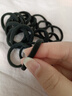 【强拉不断】高弹力耐用ins马尾无接缝皮筋扎头发简约发圈头绳 黑色20根 实拍图