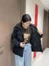 波司登（BOSIDENG）反季羽绒服【小蛮腰】90绒商场同款女90绒可脱卸帽显瘦保暖外套 黑色|8056 S 160/84A 体重约100-110斤 实拍图