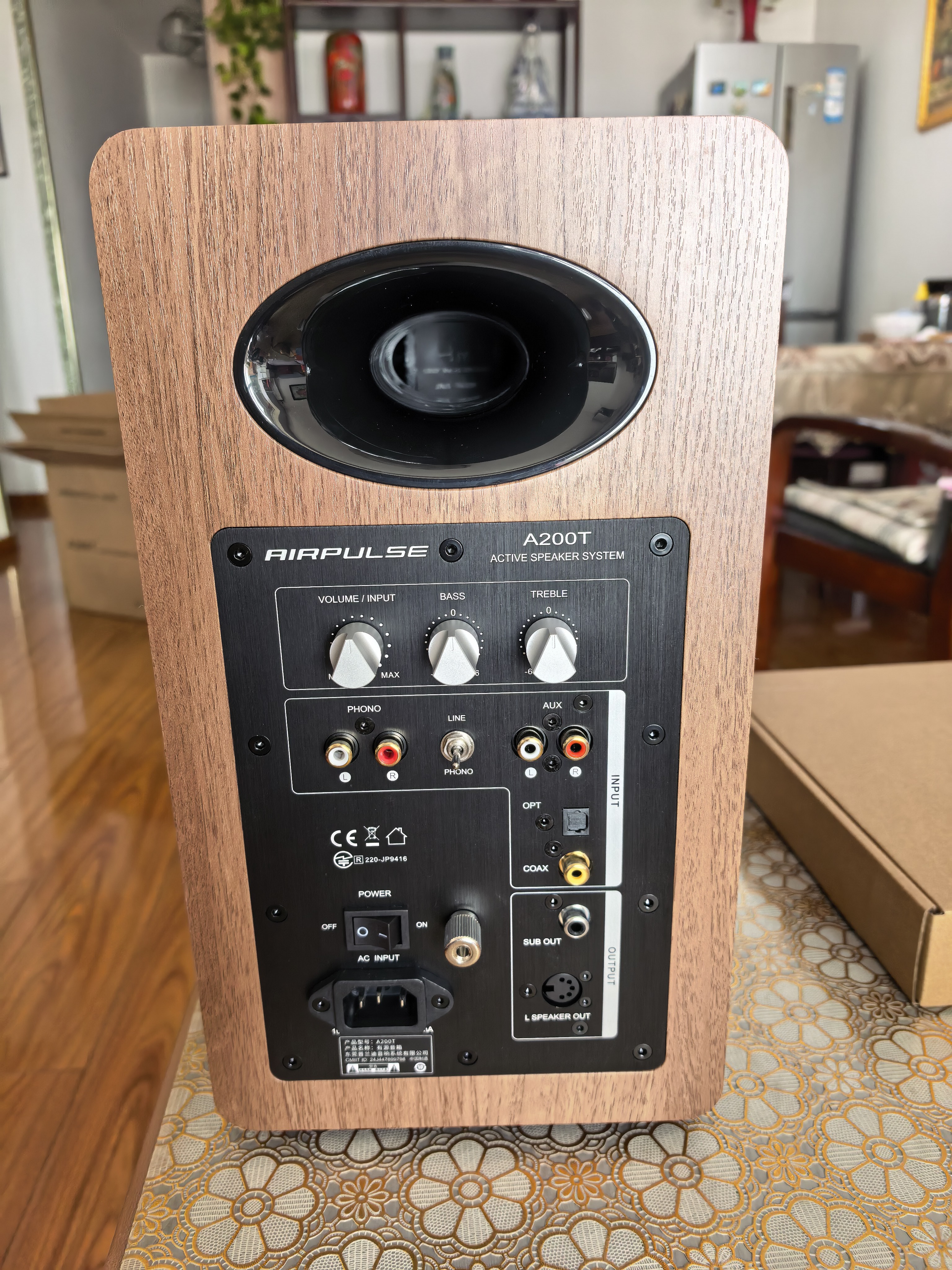 漫步者（EDIFIER）AIRPULSE A200T 典藏式书架音箱2.0 蓝牙电脑音响 有源HIFI 胡桃木 实拍图