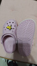 卡骆驰（CROCS）贝雅卡骆班洞洞鞋轻便耐磨一脚蹬休闲鞋女鞋时尚沙滩鞋|205089 芭蕾粉/糖果粉-6TG 37 /38(230mm) 实拍图