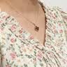 莞晗999足银四叶草项链女玫瑰金锁骨链玛瑙吊坠情人节生日礼物送女友 玫瑰金（红玛瑙）+首饰礼盒 实拍图