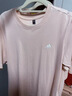 adidas情侣休闲纯棉上衣圆领短袖T恤男女夏季阿迪达斯官方轻运动   粉色   L 实拍图