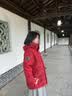 波司登（BOSIDENG）反季羽绒羽绒服女士加厚90绒鹅绒连帽商场同款时尚百搭休闲外套 【新年红】马到成功|9FS4 S 160/84A 体重约100-110斤 实拍图