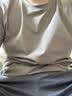 京东京造【已售300w件】男士t恤短袖男女同款衣服男装春夏打底衫卡其绿2XL 实拍图