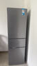 美的（Midea）220L三门冰箱灰色一级能效租房家用客厅宿舍小冰箱三开门低耗省电低音运行MR-231T【国家补贴】 实拍图