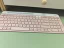 罗技（Logitech）K580无线蓝牙键盘带手机支架可跨屏切换静音按键无限薄膜键盘笔记本电脑手机ipad平板键鼠套装 【K580+M650】跨屏切换套装-茱萸粉 实拍图