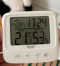 德力西电气（DELIXI ELECTRIC）家用室内温度计带笑脸婴儿房闹钟计时电子数显温湿度计温度表 实拍图