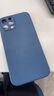 品胜 适用苹果12pro max手机壳iphone12pro max柔性液态保护套全包防摔软壳直边手机壳 蓝色 实拍图