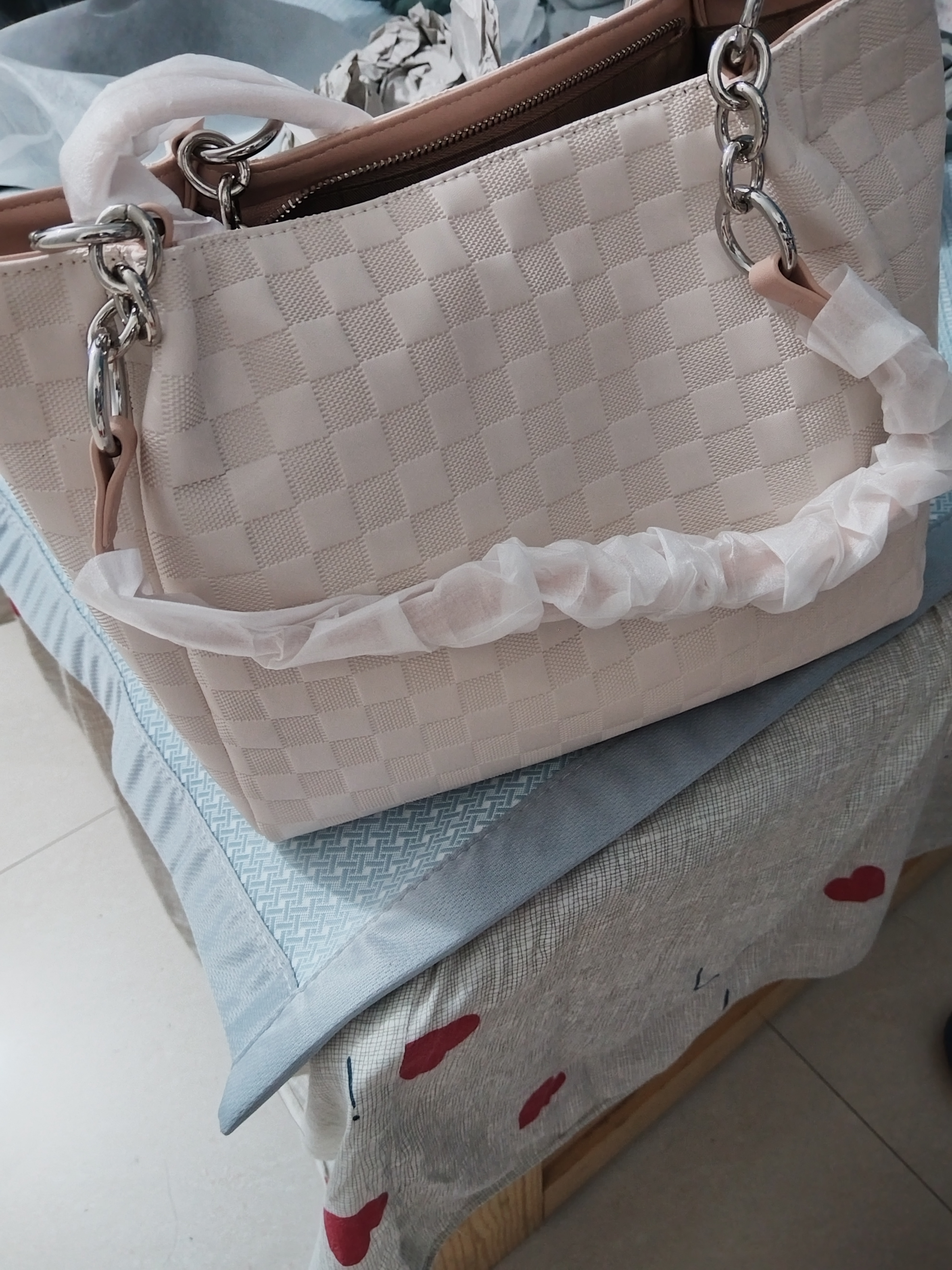 viney牛皮包包女包大容量托特包休闲手提单肩包生日礼物品牌送女友老婆 实拍图
