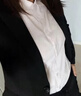 哈鲁迪高绅风度长袖衬衫女士衬衣正装商务修身职业工装免烫秋衬衣女白色 白色【短袖款】 L （95-115斤） 实拍图