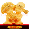 京峰阁 新婚新人订婚结婚礼物 送朋友闺蜜婚庆礼品金婚纪念工艺品金摆件 百年好合大号18*13*18cm 实拍图