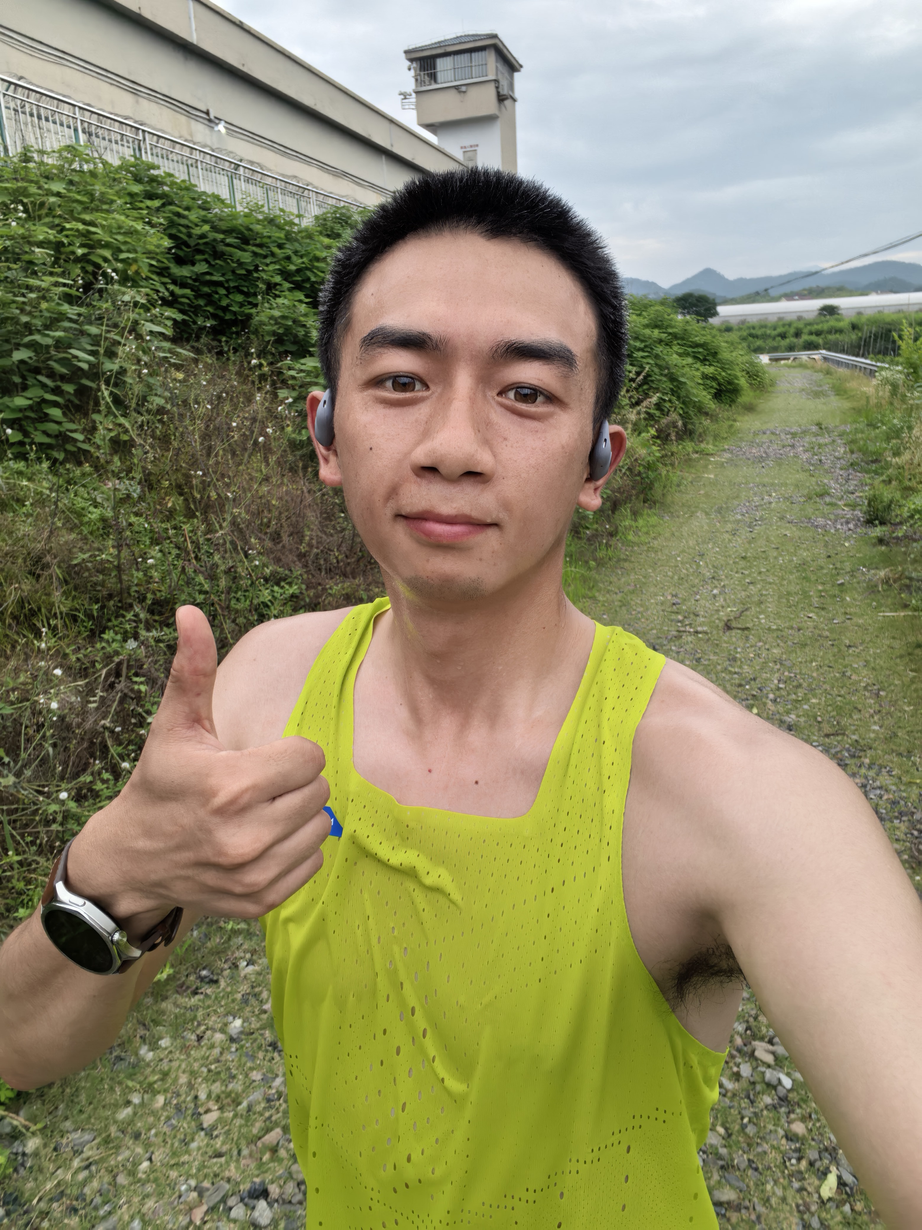 NEDAO运动背心内道柔风背心透气排汗速干男女马拉松跑步训练专业无袖 跃动绿（男） L 实拍图