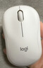 罗技（Logitech）M221 轻音鼠标 无线鼠标 办公鼠标 对称鼠标 带无线微型接收器 米白色 实拍图