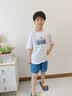 史努比男童牛仔短裤纯棉裤子儿童夏季新款舒适男孩夏天休闲五分裤童装 浅蓝 板仔努比X 110 实拍图