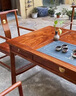 安邸 红木家具非洲花梨（学名：刺猬紫檀）茶桌 实木茶桌椅组合 新中式泡茶桌 办公室功夫茶台 1.58米茶桌+主椅+4副椅 新中式茶桌 晒单实拍图