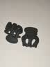 磨砂中号抓夹高马尾固定神器隐形马尾夹防下垂南瓜网红发夹女发卡 黑色2个装 实拍图