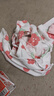 贝瑞加（Babyprints）新生儿连体衣2件装男女宝宝长袖纯棉内衣卡通护肚爬服 粉59 实拍图