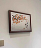 良木新中式电表箱装饰画免打孔总闸开关配电箱遮挡装饰画壁画柿柿如意 3A-事事如意-红褐实木框 50*40CM左推拉遮挡40*30 实拍图