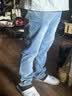 真维斯（Jeanswest）牛仔裤男春夏季薄款2026新款天丝舒适修身直筒高端潮牌休闲裤子男 蓝色【棉弹常规】 38 码(2尺9) 【建议175-190斤】 实拍图