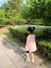 牧萌儿童防晒衣男女童防晒服夏季冰丝凉感宝宝防晒外套披肩 水蜜桃 XL 实拍图