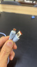 艾昊者适用苹果数据线iPhone14/13/12/11promax/6s/7/8plus液态软胶充电线带灯手机通用快充 自带柔和灯【蓝色】液态防断耐用线材 1米 实拍图