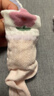 尼多熊儿童袜子夏季舒适棉袜女童网眼袜透气松口无骨袜儿童袜夏季WZ-179 实拍图
