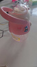 初和（CRUHRE）儿童水杯女夏季吸管杯高颜值塑料杯子饮水杯小学生男幼儿园大容量 太空舱粉+3D贴纸+姓名贴 820ml 实拍图