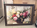 良木美式餐厅装饰画牡丹花油画客厅挂画欧式餐厅高级感壁画2026新款 A款富贵牡丹+复古棕框 40*60cm 皮纹膜画面HC3【经典皮纹肌理】 实拍图