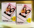 富士（FUJIFILM）【618抢先购】 instax 3英寸立拍立得相机mini迷你相纸 一次成像胶片胶卷 3寸双包+大容量相册*2【含20张白边相纸】 官方标配 实拍图