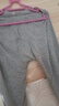 红豆内衣男纯棉秋裤男全棉保暖裤2条装弹力打底棉毛裤 灰+黑 实拍图