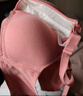 婧麒（JOYNCLEON）哺乳文胸孕妇内衣怀孕期哺乳薄款喂奶文胸产后前开扣无钢圈托聚拢 豆沙色3128【薄款透气聚拢】 80B 实拍图