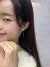 BJYLS999纯银针雪花耳钉女养耳洞足银针流苏耳线耳环2026轻奢高级耳饰 【999足银耳链】雪花耳线一对 实拍图