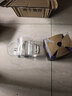 VTyee加厚耐热玻璃茶杯带盖茶饮杯盖杯带把杯子办公家用喝水杯泡茶杯 dsz002-425ml2只 实拍图