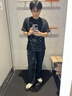 耐克NIKE男子防晒短袖T恤 针织无领 运动休闲 HV0382-010黑L 实拍图