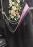COSMICKISS学士服文科理科工科学位服毕业礼服大学生男女本科学士服粉领拍照 【粉领文科】学士服+学士帽 M (建议105-130斤) 实拍图