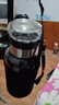 【送杯套】大容量加厚玻璃杯子便携杯茶水分离带杯套泡茶水杯 透明 1000ml吨吨桶 1只装 实拍图
