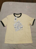 真维斯（Jeanswest）短袖t恤女夏季新款纯棉女装上衣服撞色宽松ins风小个子女生半袖衫 米藏青 柔软的梦境白 L 实拍图