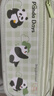 得力（deli）熊猫痛包学生笔袋 简约双拉链大容量铅笔盒多功能文具收纳袋 男孩女孩礼物绿BC435开学必备 实拍图