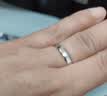 MZMZ铂金情侣戒指PT950白金结婚求婚对戒素圈情人节七夕礼物送女友 本地仓次日达-轻贵平面活口对戒【热销推荐】 实拍图