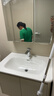 九牧（JOMOO）浴室柜洗脸盆柜一体盆陶瓷铝合金洗手盆柜组合洗漱盆无龙头A2736 奶油白 经典 镜背收纳|防潮 80cm 实拍图