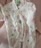 婧麒（JOYNCLEON）婴儿夏季薄款衣服纯棉双层纱布连体衣棉纱宝宝和尚服短袖外出哈衣 玫瑰兔兔 66cm 【3-6个月体重6.8-8.9kg】 实拍图