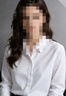 罗蒙长袖衬衫男士纯色商务休闲职业正装工装外套白衬衣男装 白色 45  实拍图