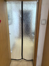 肯贝恩全磁条夏季空调门帘隔冷隔热透明厨房遮挡隔断挡风防走冷气免打孔 【全磁条三周加宽】透明款灰色边 定制尺寸请联系客服 实拍图