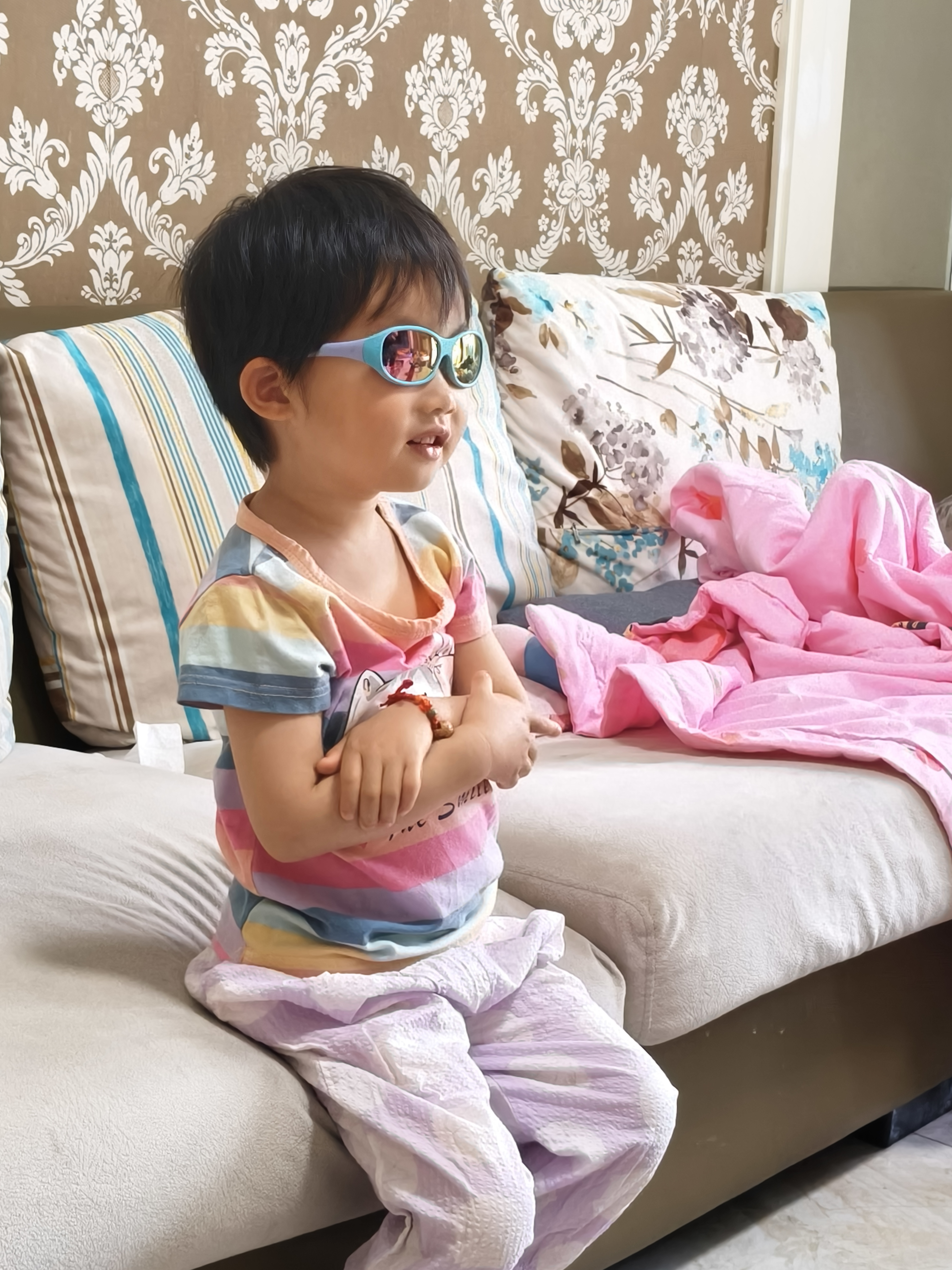 迪卡侬儿童墨镜男童女童可爱时尚潮太阳镜防紫外线防晒眼镜-5738057 实拍图
